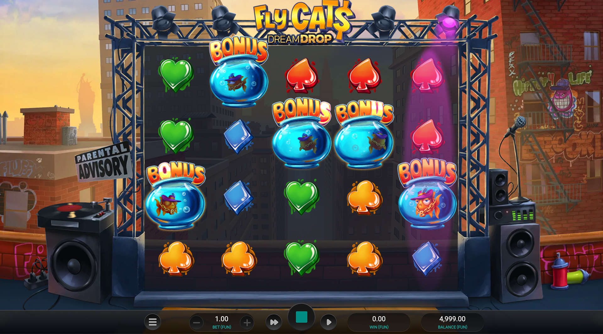 Fly Cat$ Dream Drop Screenshot